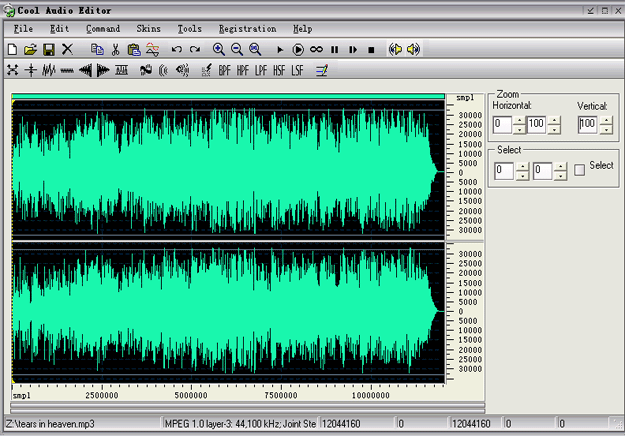 Cool Audio Editor 3.26 screenshot