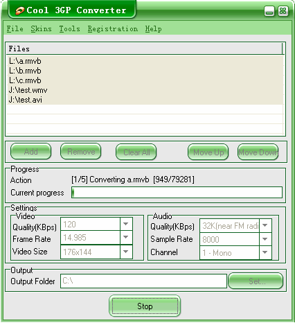 Cool 3GP Converter 5.90 screenshot